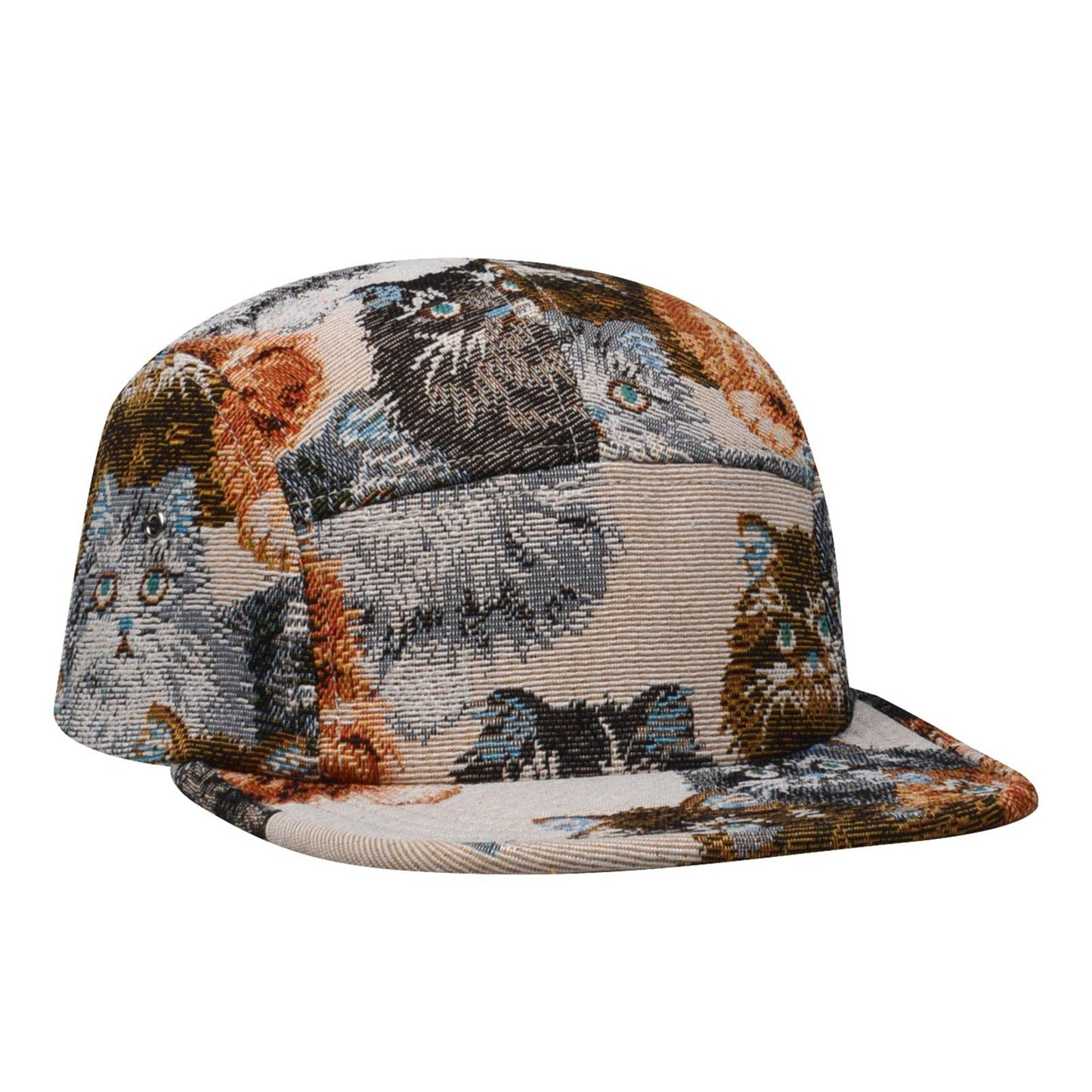 Jacquard Cat 5-Panel Hat