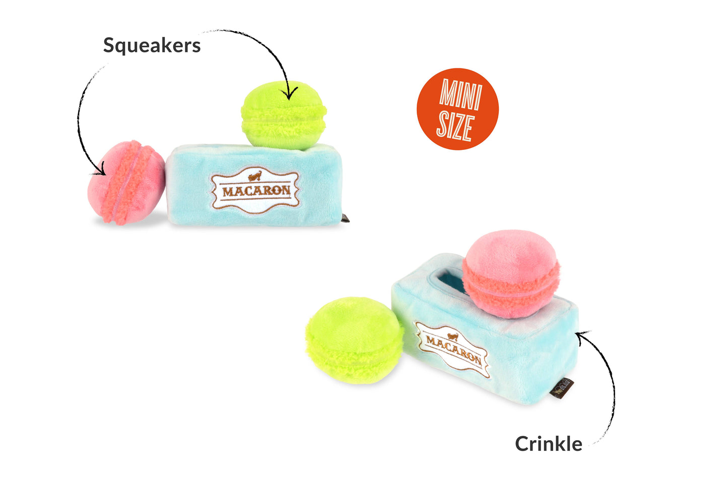 Macaron Dog Toy