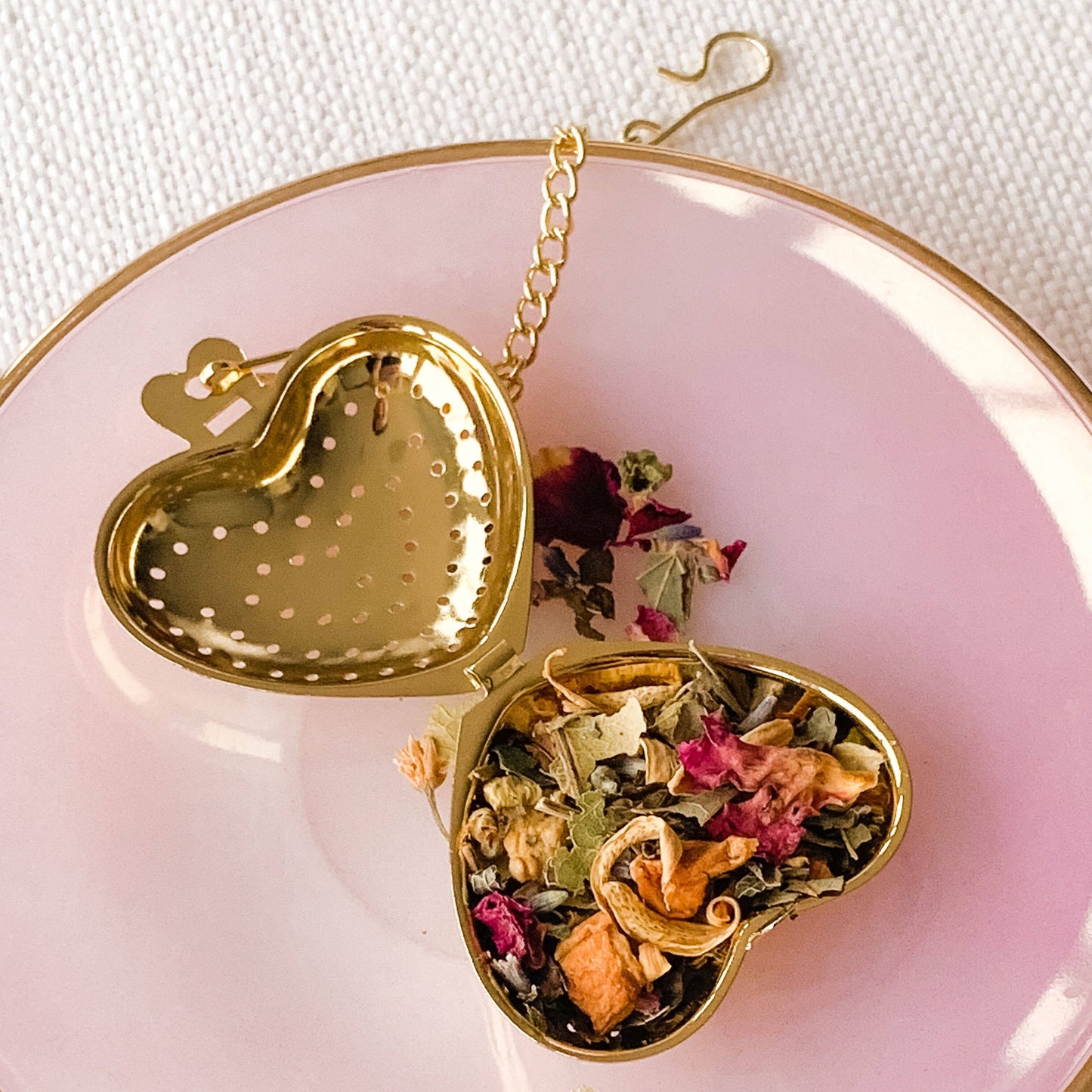 Gold Heart Tea Infuser