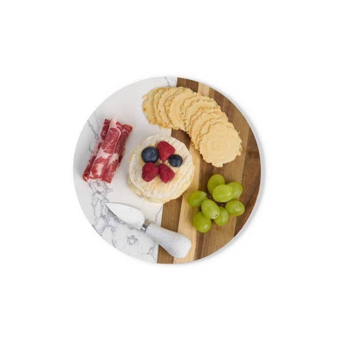 Marble & Wood Cheese Board