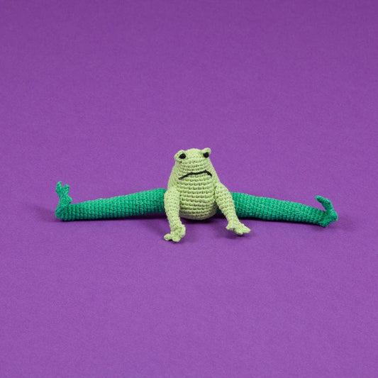 Hand Crochet Frog Dog Toy