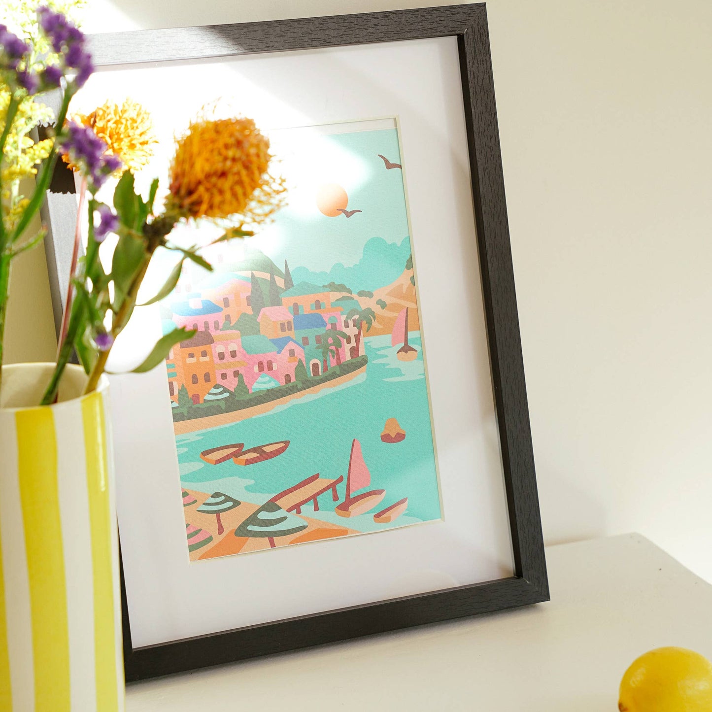 Under the Italian Sun | Board paint by numbers kit for adults