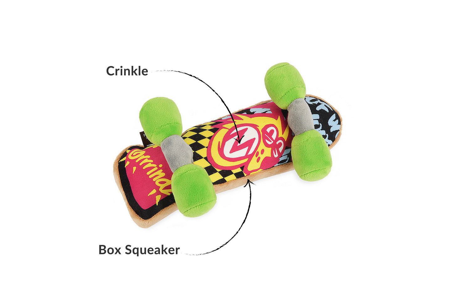 90s Classic Skateboard Dog Toy