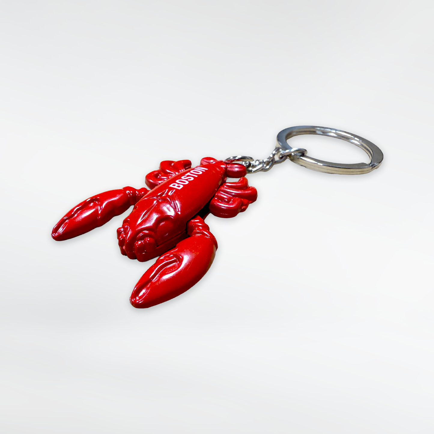 Boston Red Lobster Dangle Keychain