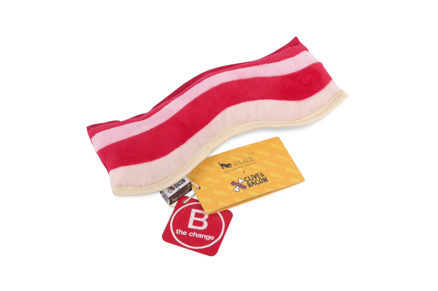 Bacon Squeaky Dog Toy