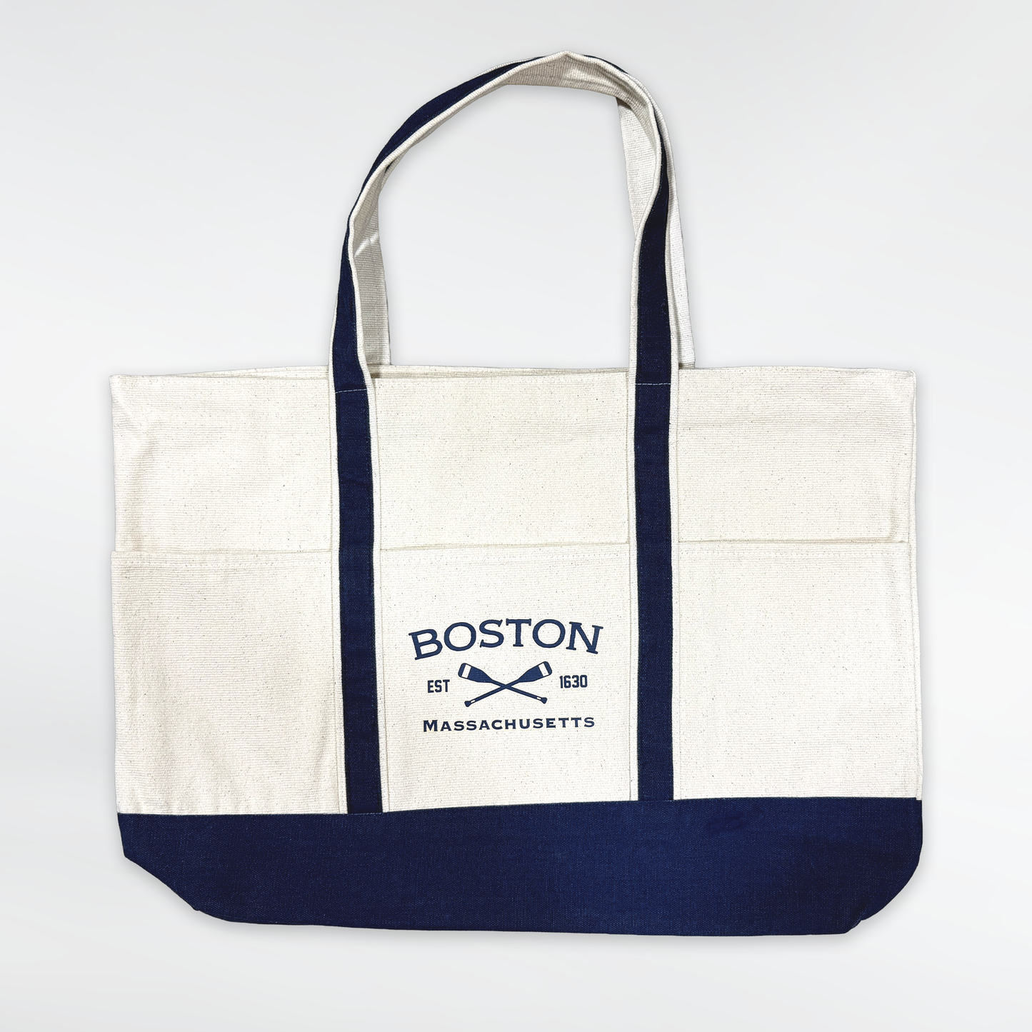 Boston Crossed Oars Large Tote Bag