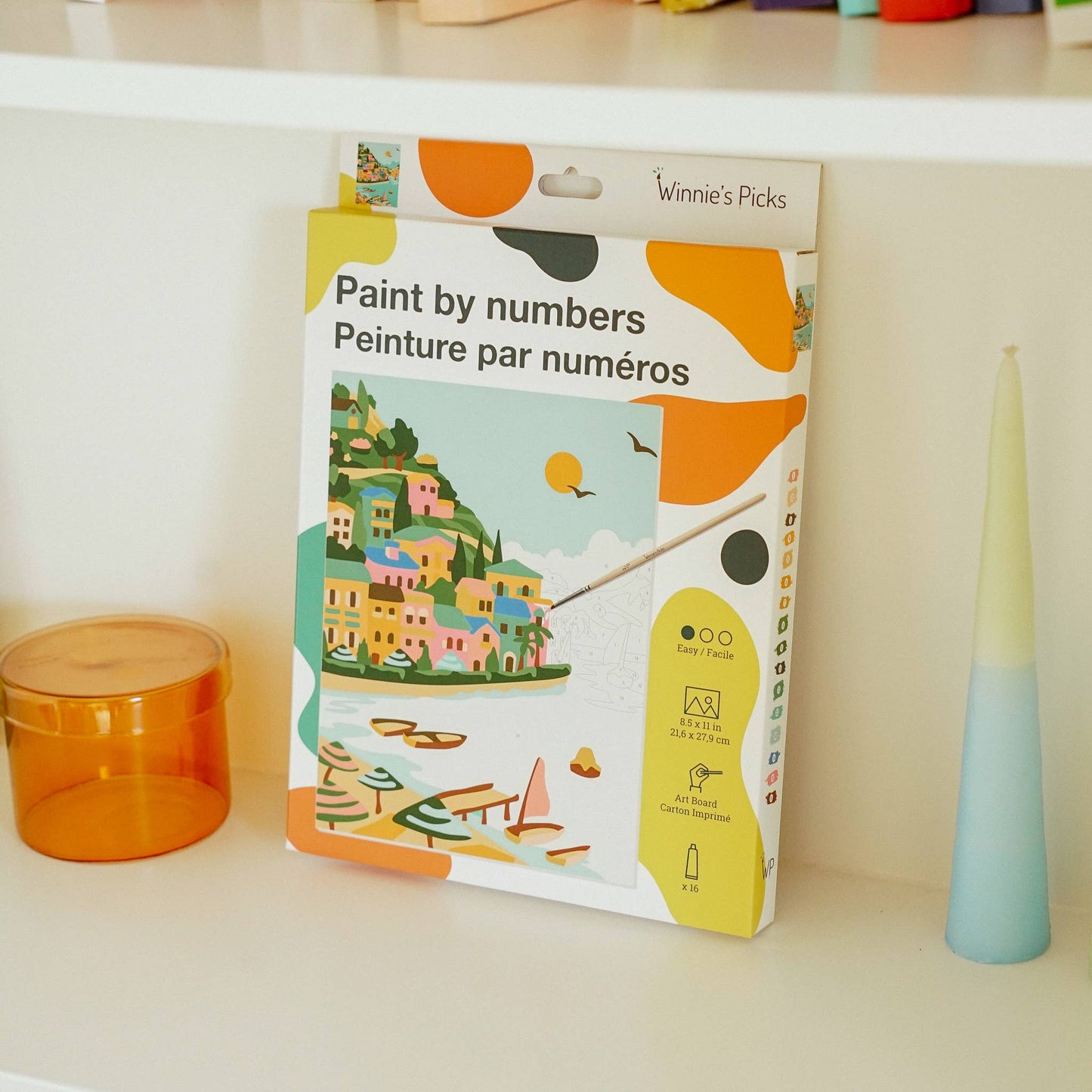 Under the Italian Sun | Board paint by numbers kit for adults