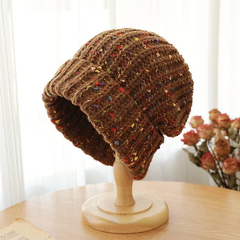 Brown Knit Beanie