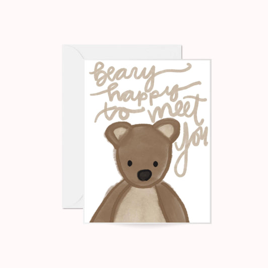 Beary Happy to Meet You Card