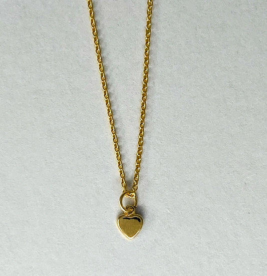 Tiny Gold Filled Heart Necklace