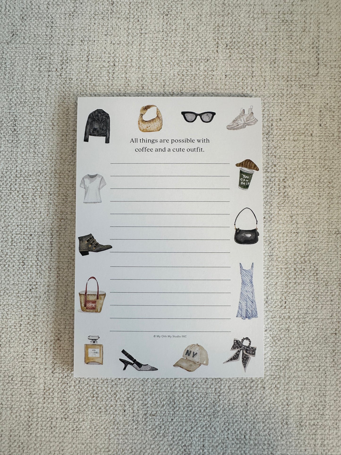 Watercolor Fashion Notepad