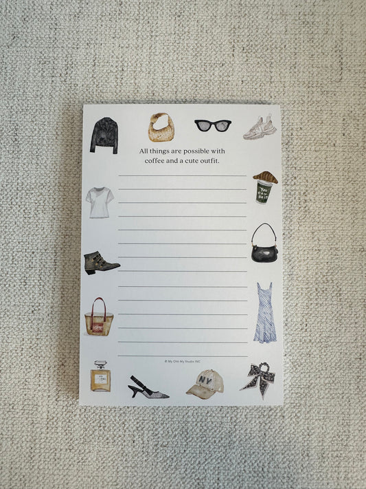 Watercolor Fashion Notepad