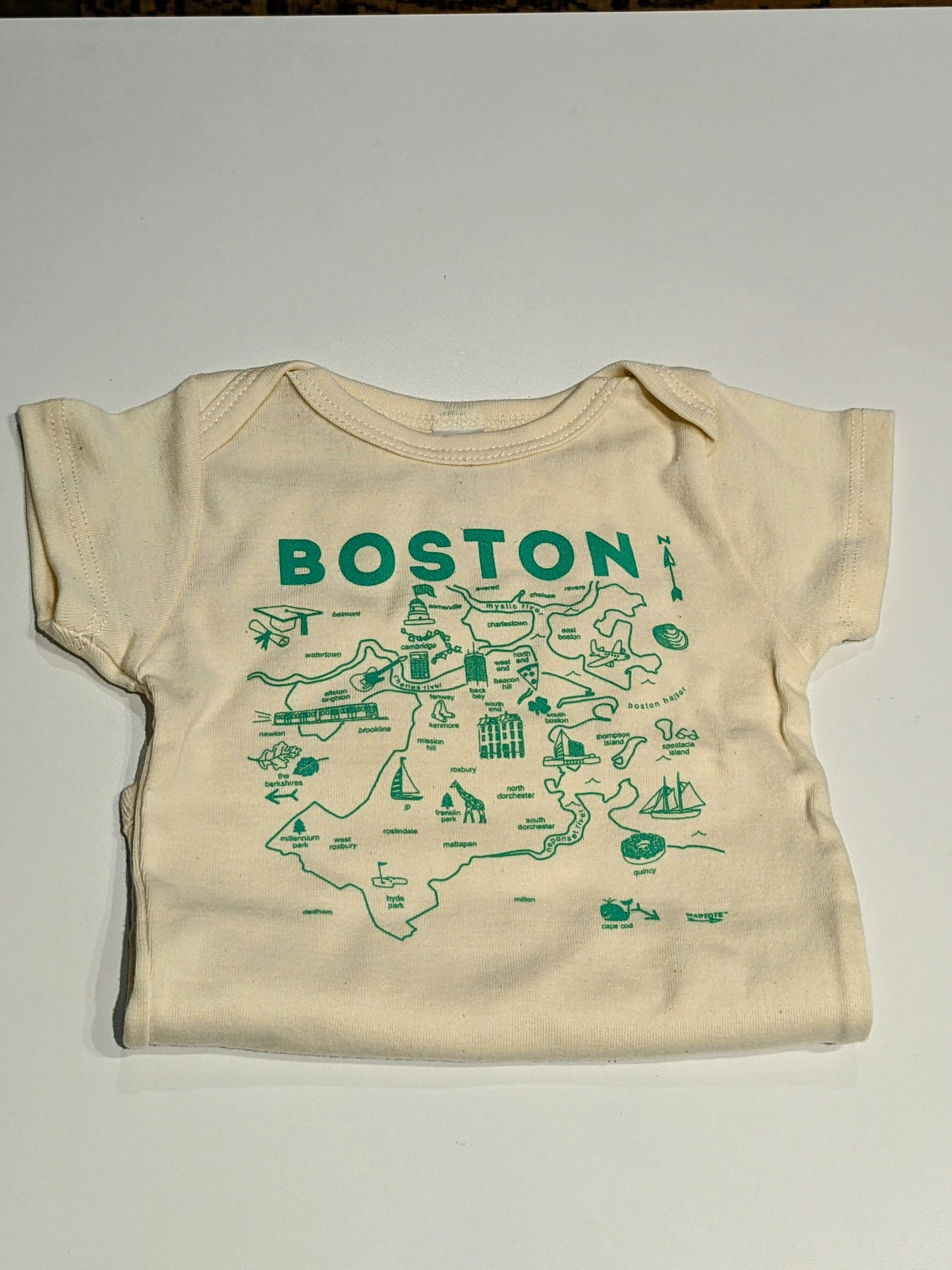 Green Boston Onesie