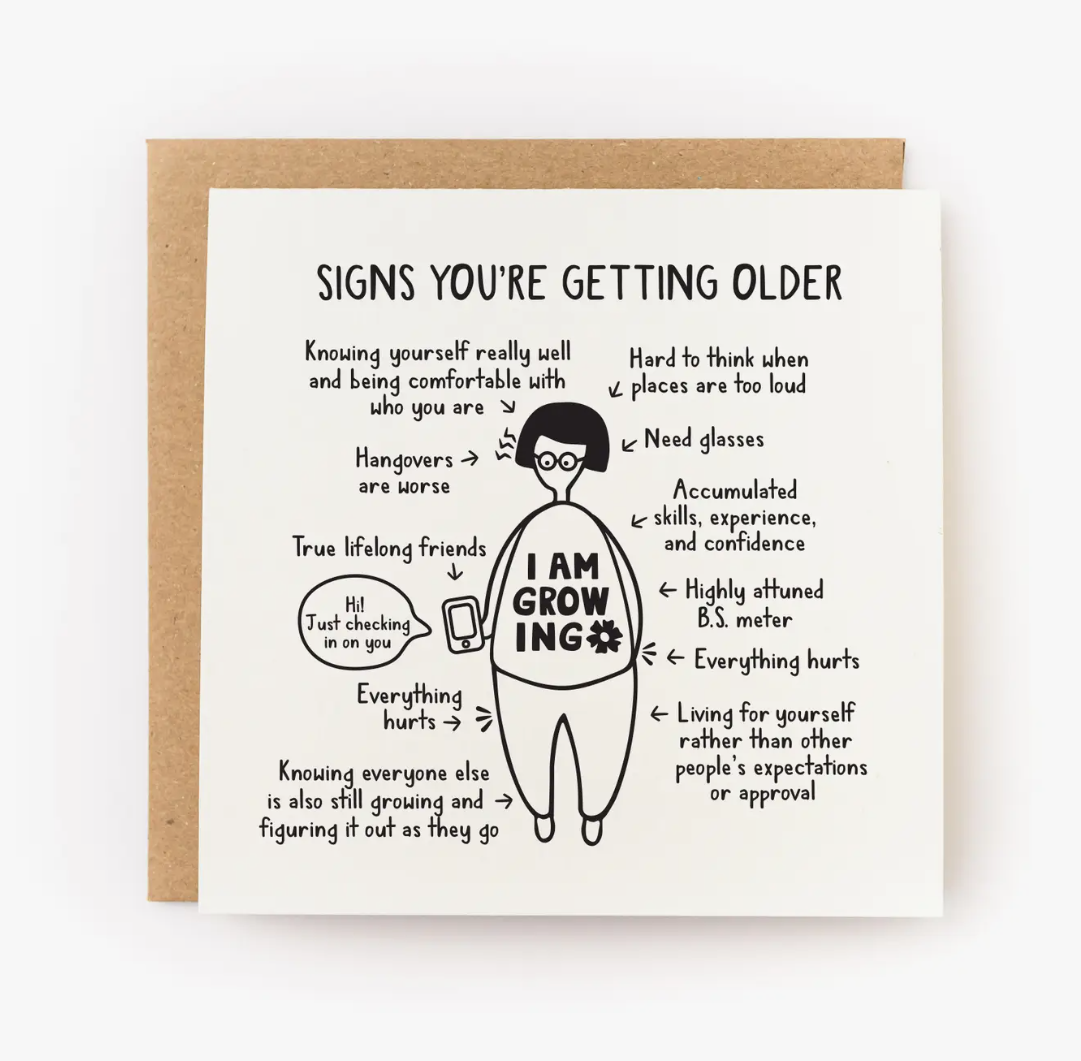 Signs You're Getting Older Card