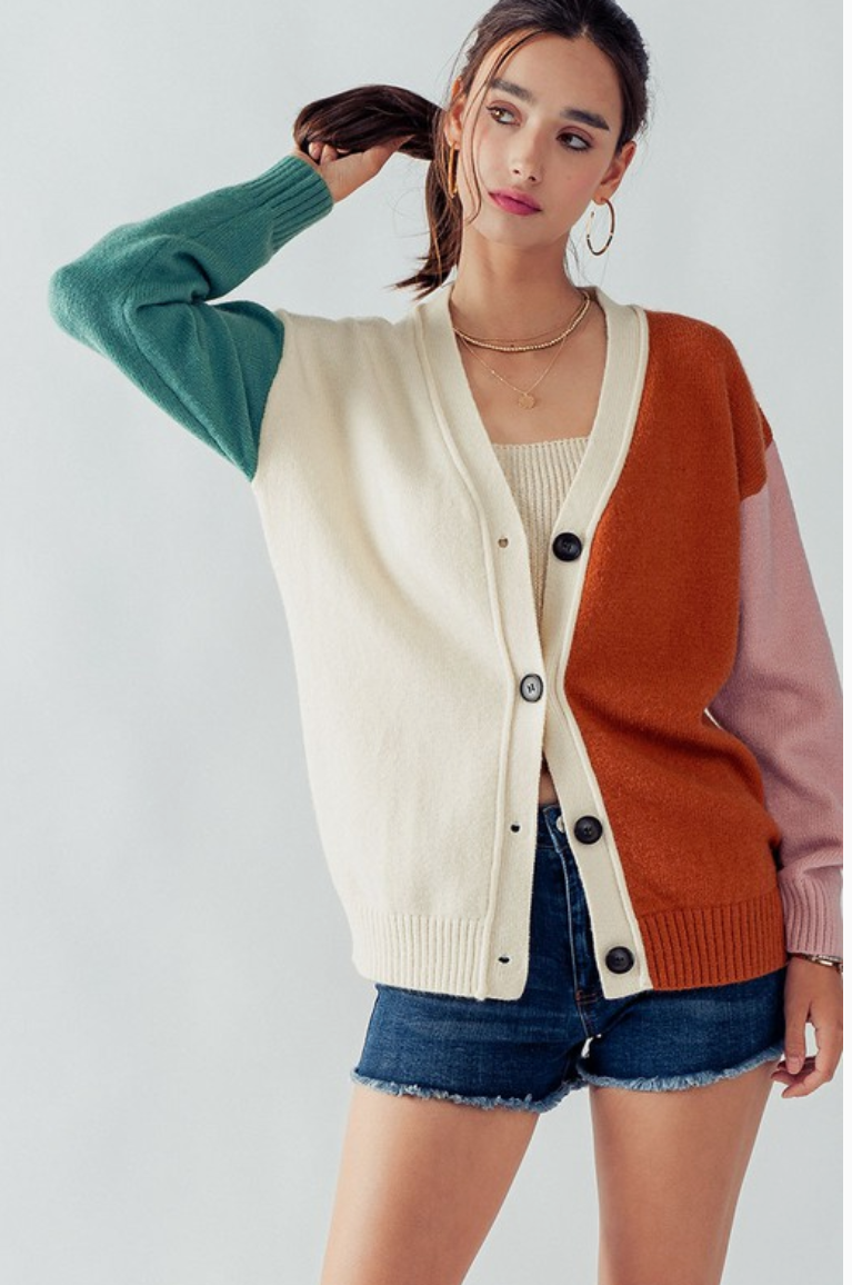 Colorblock Cardigan