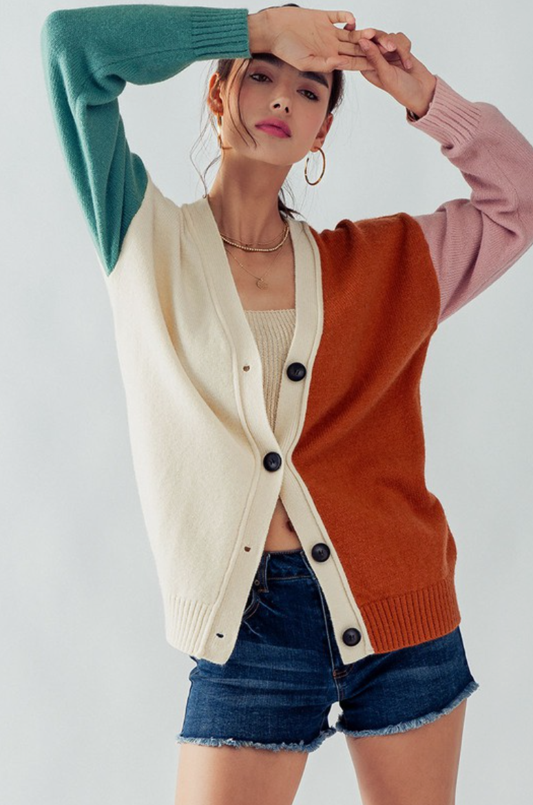 Colorblock Cardigan
