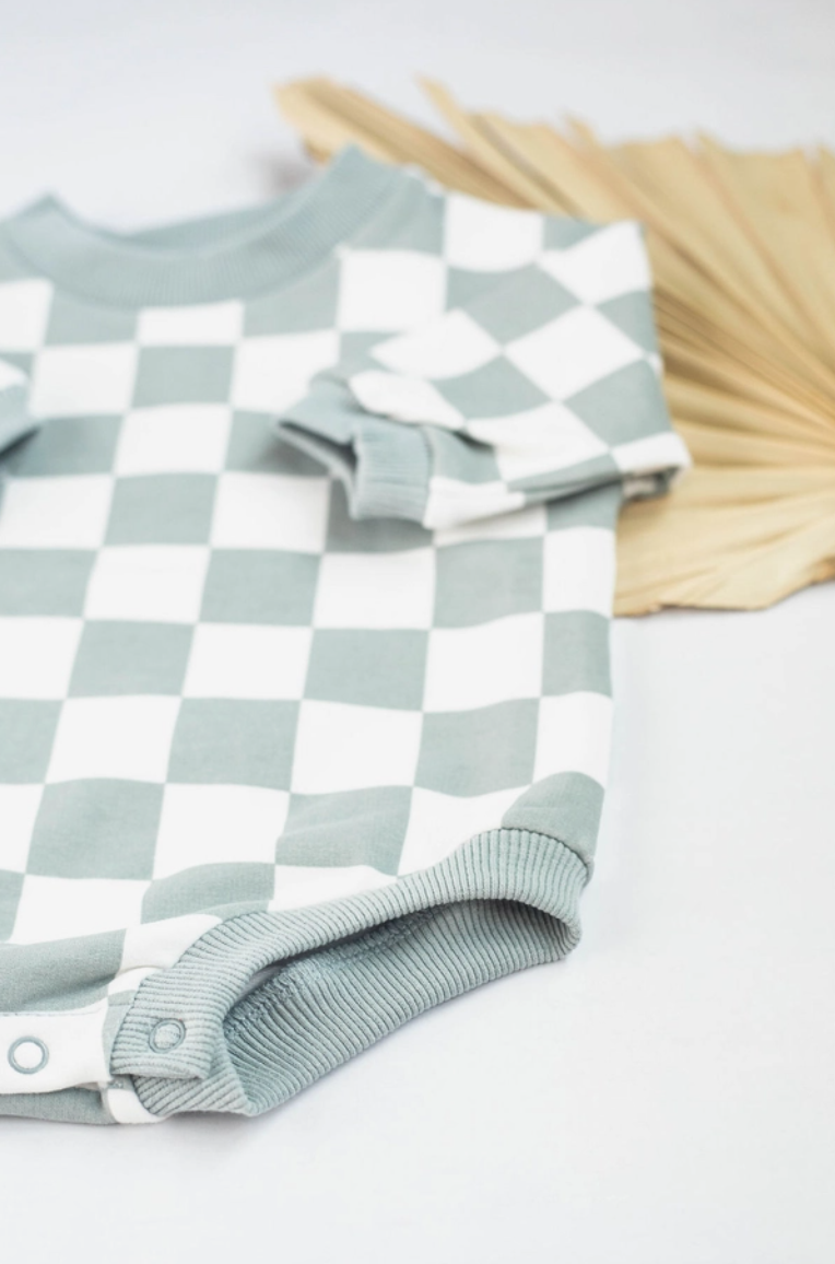 Checkered Baby Onesies