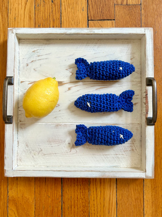 Organic Cat Nip Sardine Toy