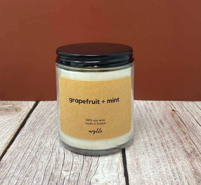 Grapefruit + Mint Soy Candle