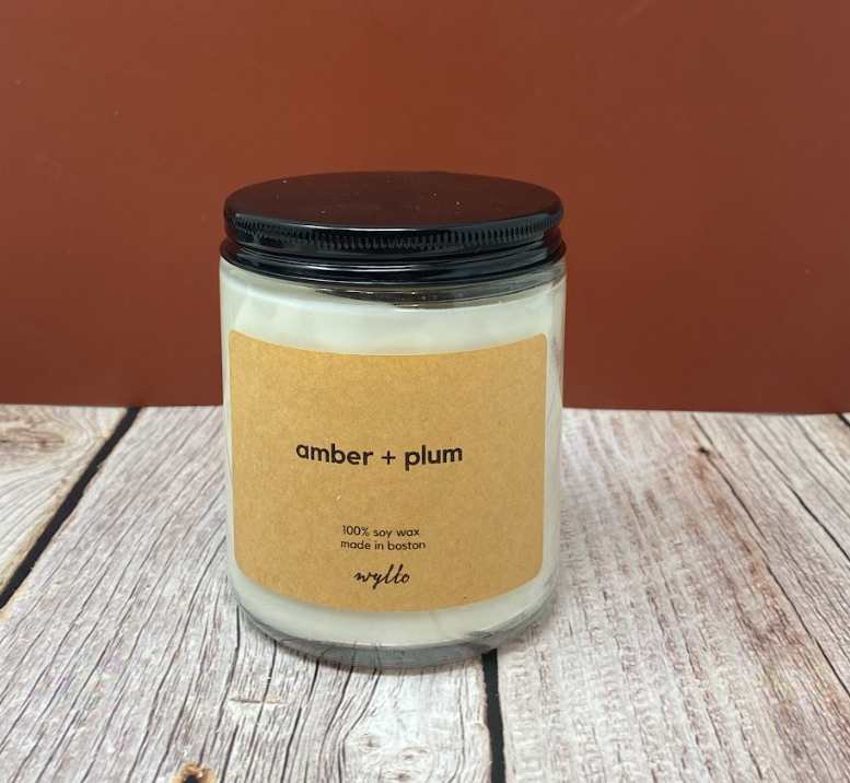 Amber + Plum Soy Candle