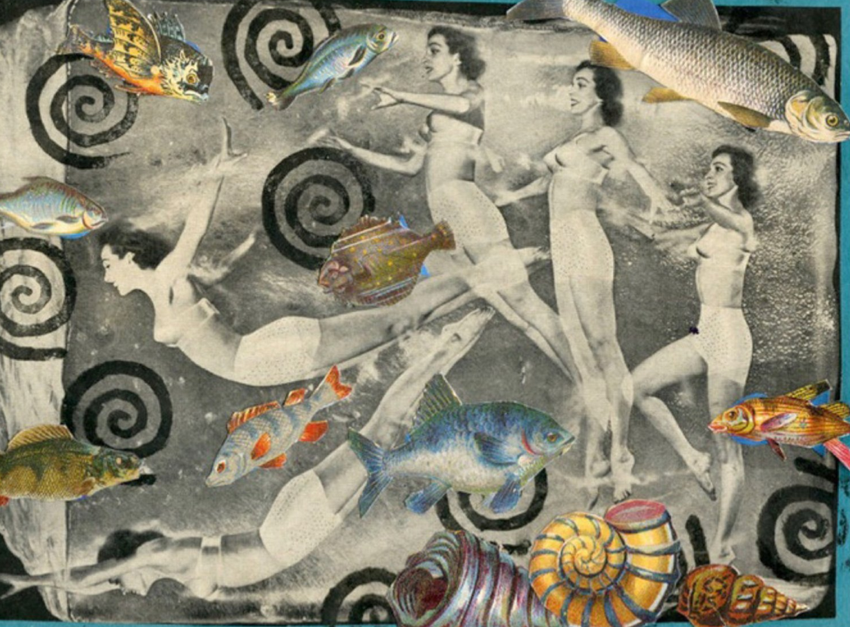 11x14 "Vintage Swimmers" Print