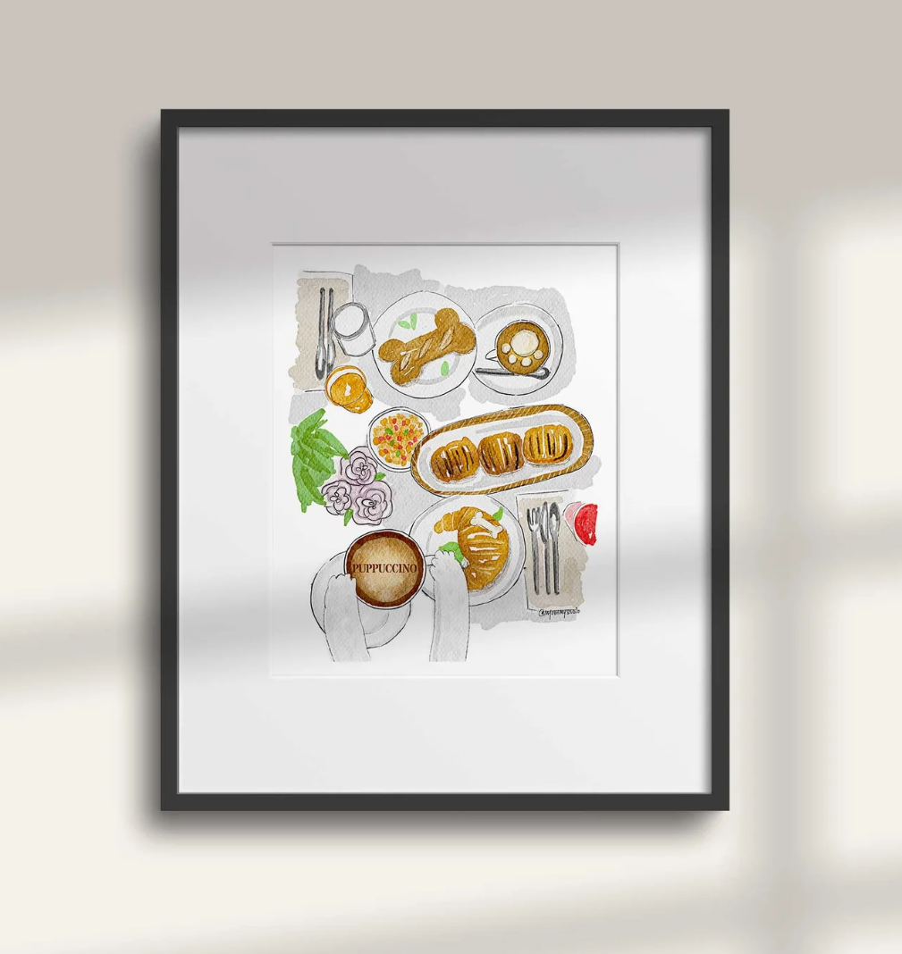 Puppuncino 8x10 Art Print