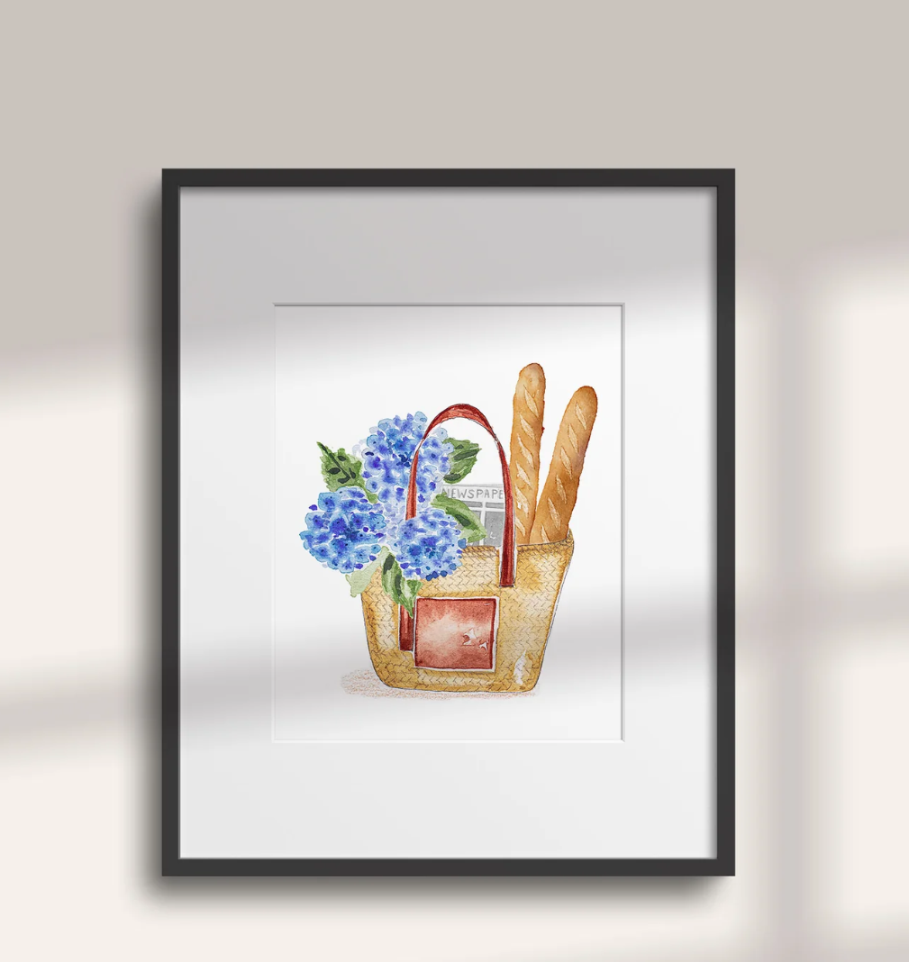 Le Basket 8x10 Art Print