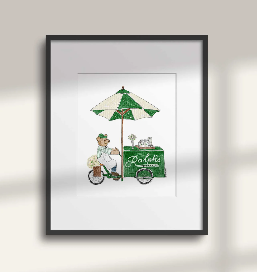 Coffee Bear 8x10 Art Print