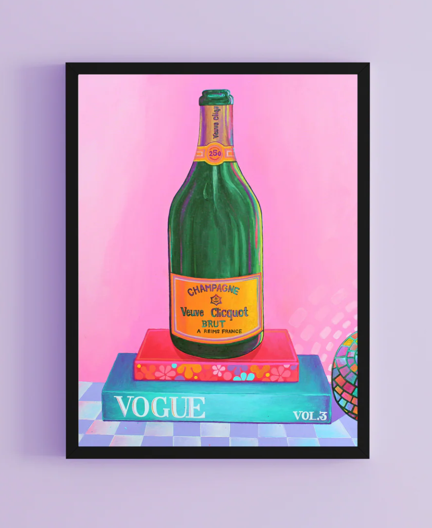 Veuve Cliquot Champagne Print