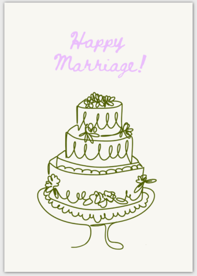Wedding Cake Card