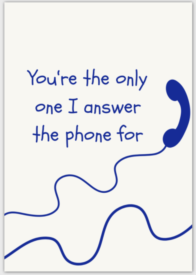 Phone Friendship Card