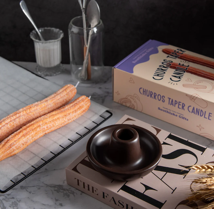 Churros Taper Candles