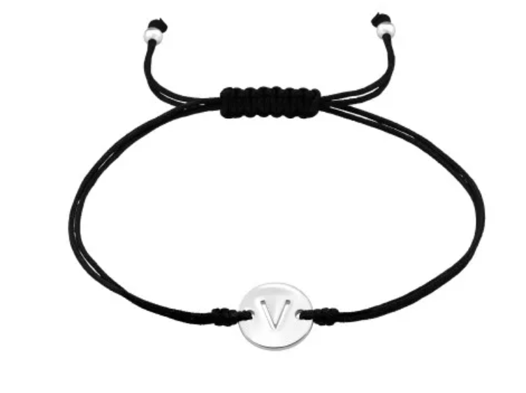 Silver Adjustable Letter Bracelet (A-Z)