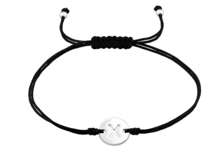 Silver Adjustable Letter Bracelet (A-Z)