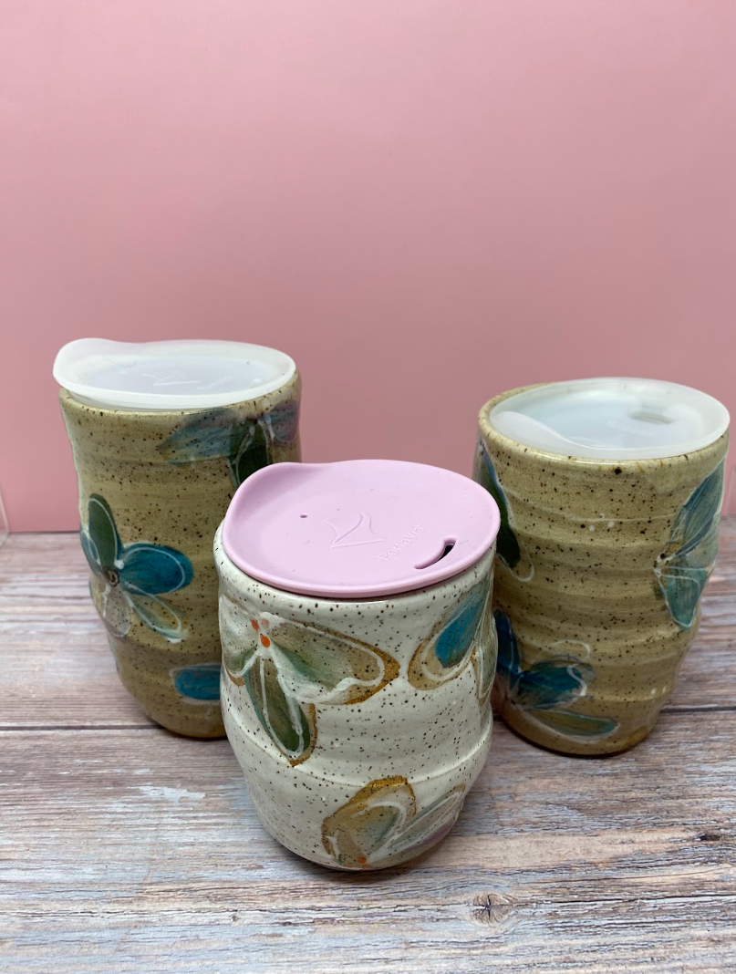 Ceramic Flower Tumbler