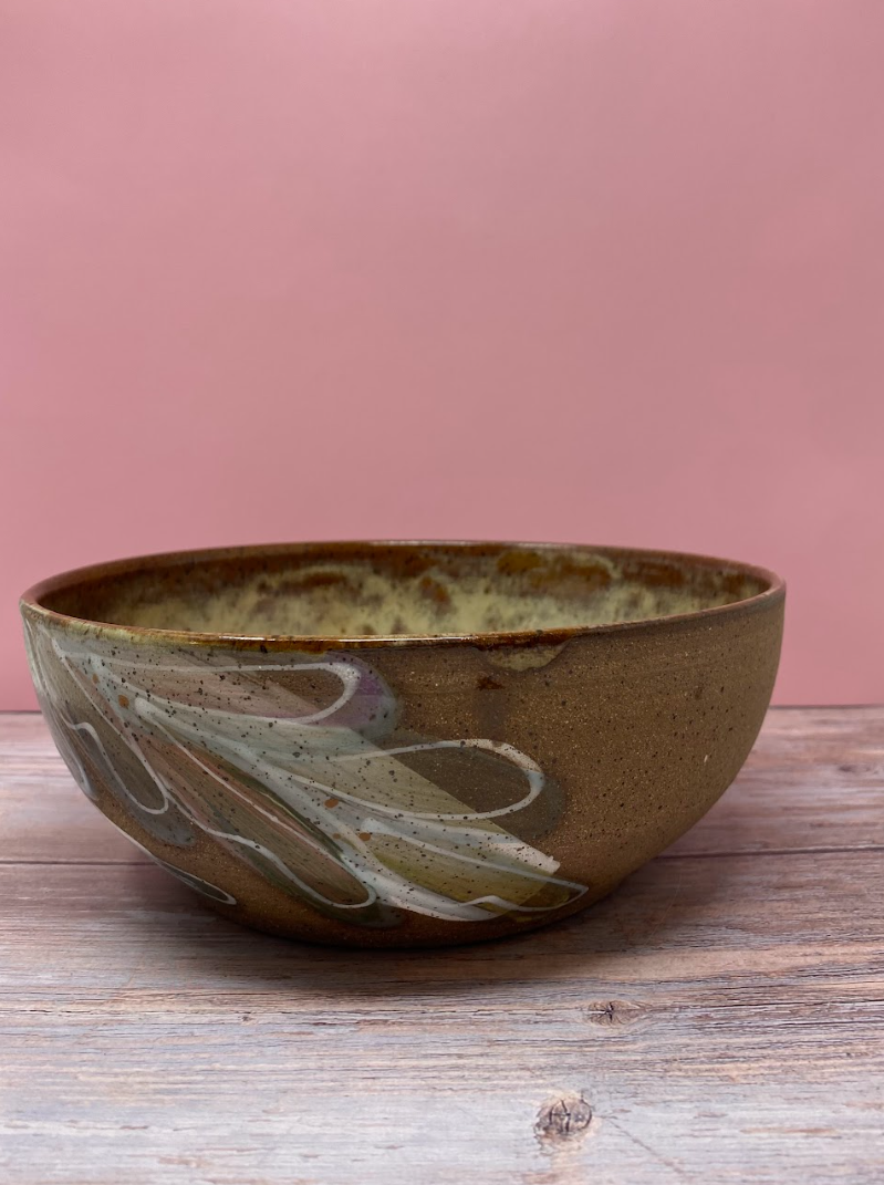 Large Ceramic Flower Bowl