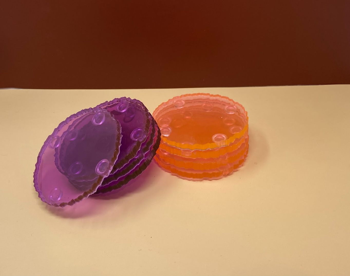 Holographic Geode Coasters