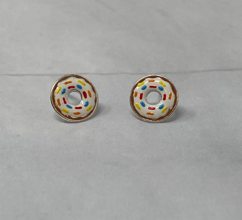 Vanilla Donut Studs
