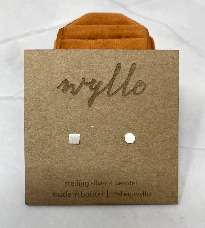 Silver Mismatched Studs