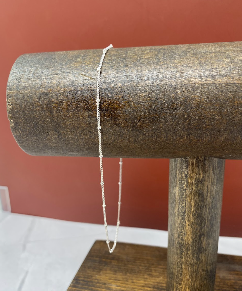 Silver Satellite Chain Anklet