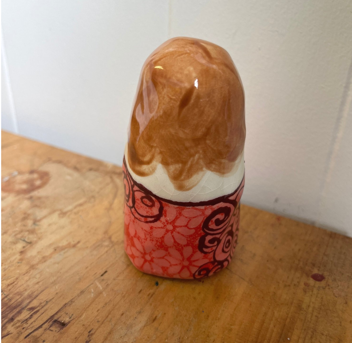 Girl Gang Sculpture "Swirly Pink Flowers"