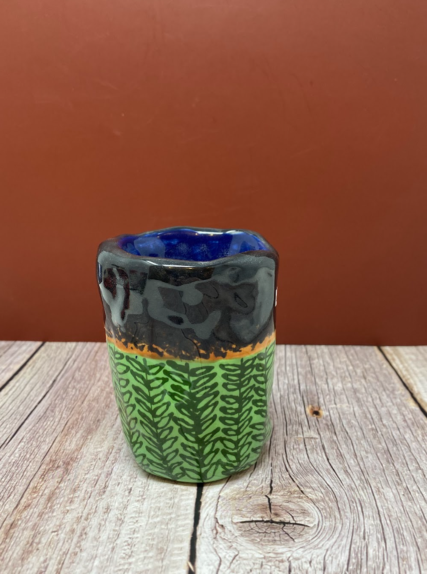 Girl Gang Vase "Green Vines"