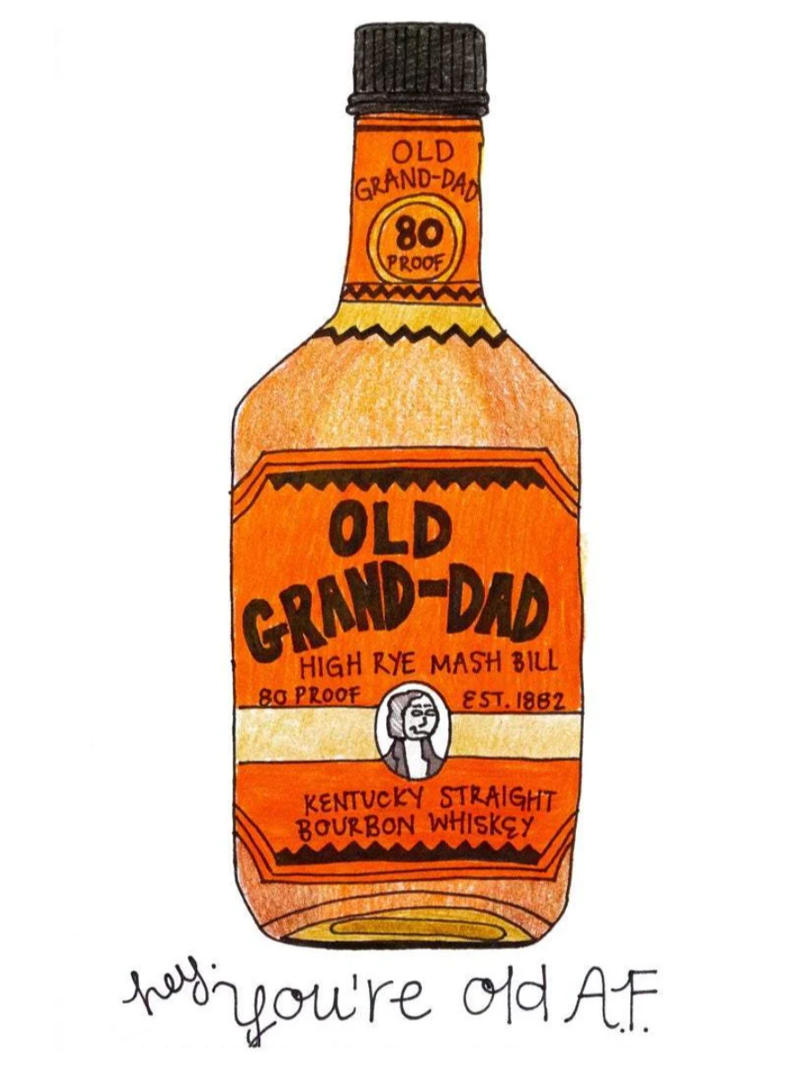 Old Grand-Dad Birthday Card