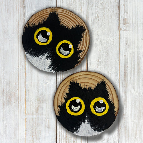 Tuxedo Cat Coasters - 2 Pack