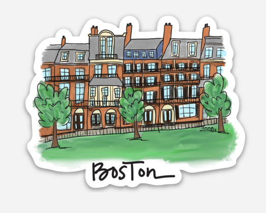 Boston Brownstone Sticker