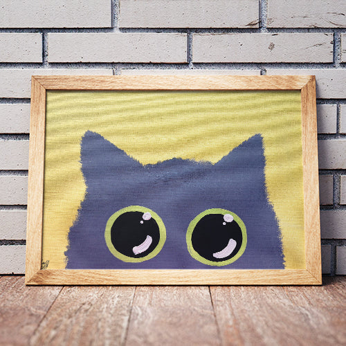 Grey Cat 5"x7" Print