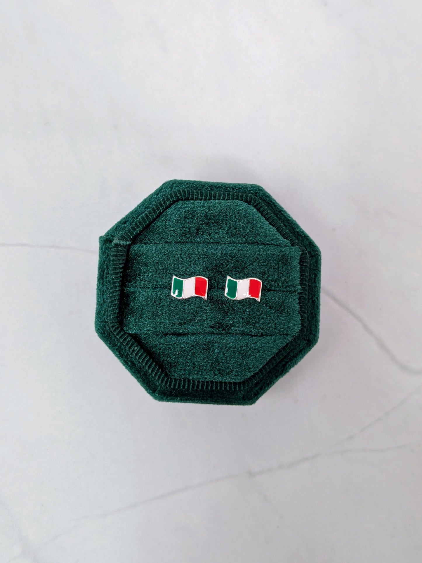 Italian Flag Studs
