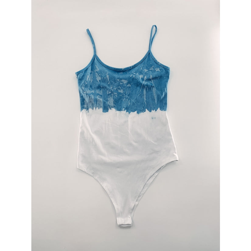 Shibori Indigo Tie Dyed Bodysuit