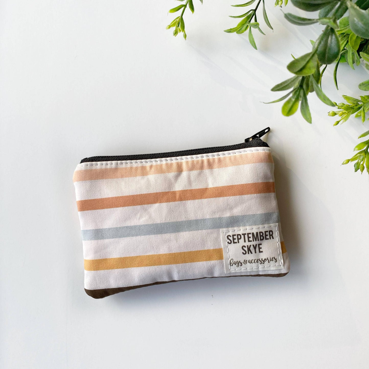 Pastel Stripes Mini Coin Purse