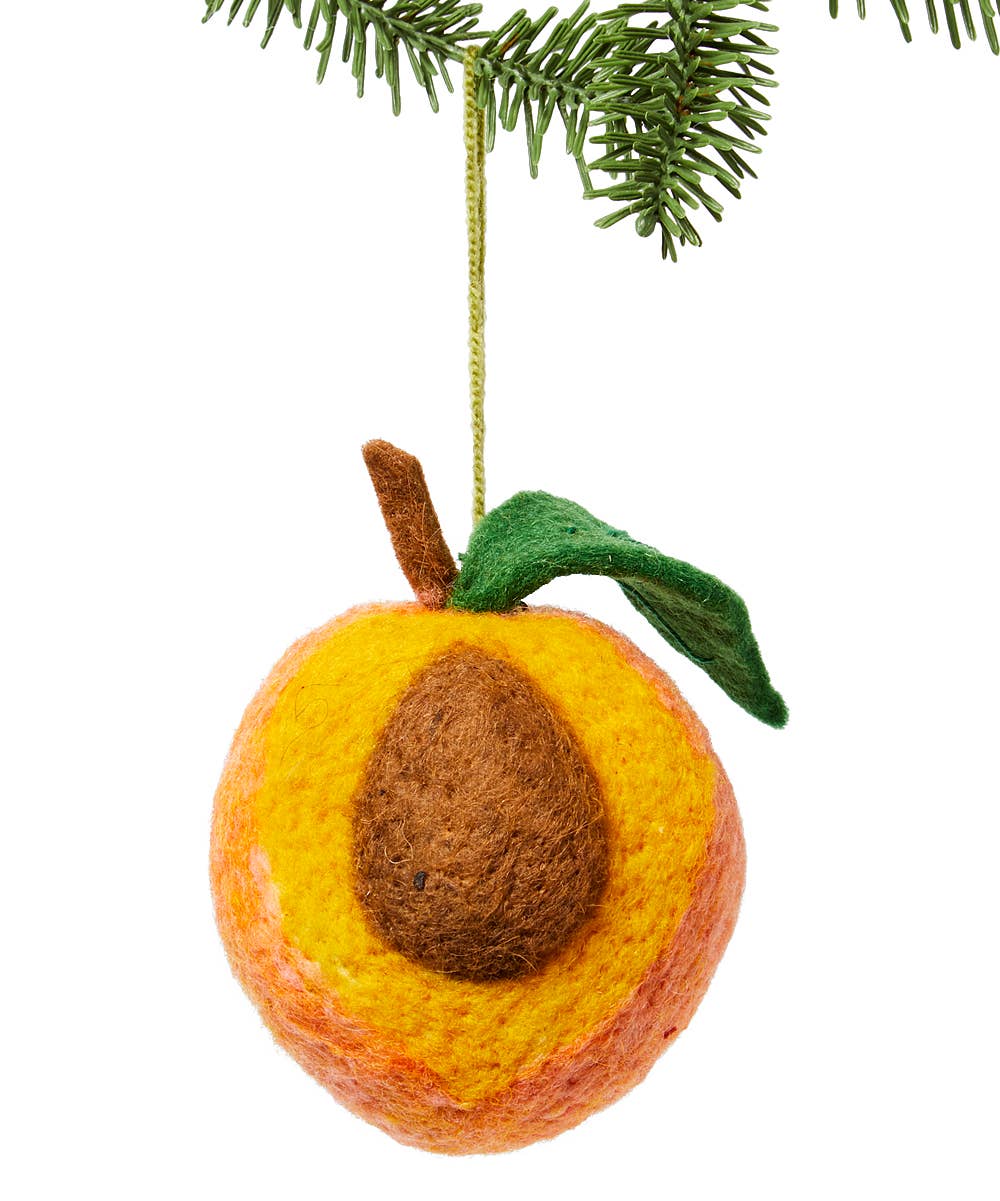 Peach Ornament